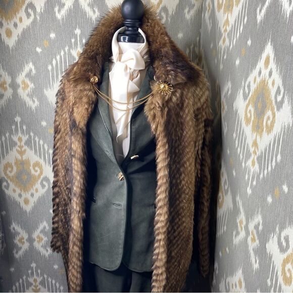 Ralph Lauren Fall 2006 Loden Lamb Suede 2-Piece Pant Suit - Picture 2 of 16